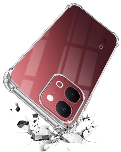 Image of Jkobi Shockproof Crystal-Clear Back Case for Vivo Y51 Pro 5G | Vivo T5x (Anti Yellow Case | Drop & Camera Protection | Hard Polycarbonate)