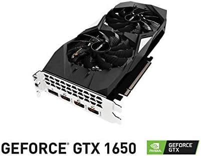 GIGABYTE GeForce GTX 1650 OC 4GB GDDR5 Graphics Card, 2X 80 mm Windforce Fans (GV-N1650OC-4GD, pci_e_x16)