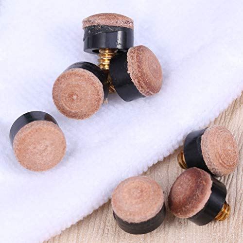 BESPORTBLE 30Pcs Parafuso Nas Pontas de Substituição de Dicas de Taco de Bilhar Dicas de Taco de Bil