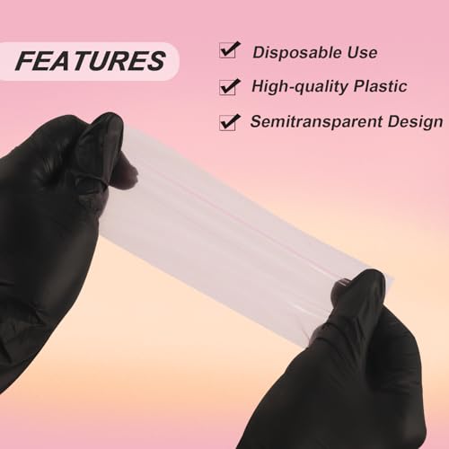 Rayyl 200PCS Disposable Tattoo Pen Bags - Pink Tattoo Pen Covers, 200pcs (Pink), 200pcs pink pen bags - Image 3