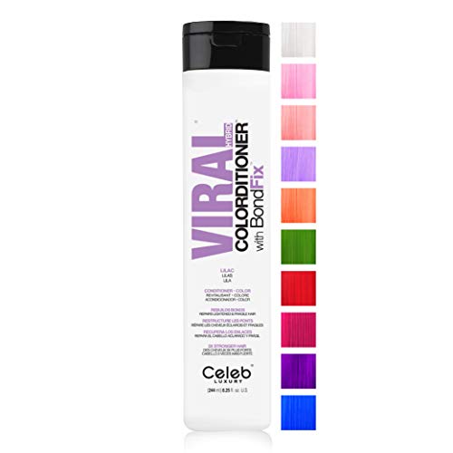 Celeb Luxury Viral Colorditioner, Professional Semi-Permanent Hair Color Depositing Conditioner, Lilac