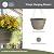 The HC Companies 11 Inch Wrapt Hanging Planter - Lightweight Outdoor Plastic Hanging Basket for Plants, Herbs, Flowers, Pepperstone