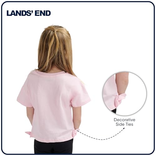 Lands' End Girls' Soft Cotton Short Sleeve Designer T-Shirt2