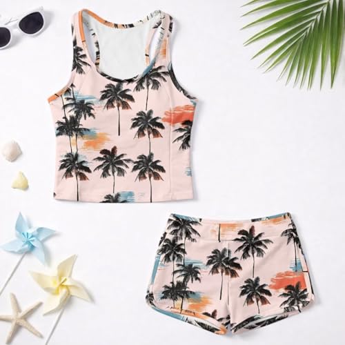 Tankini para niñas que evita rozaduras traje de baño dos piezas cómodo y fresco 3
