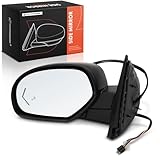 A-Premium Driver Side Power Door Mirror - Compatible with Chevy Tahoe, Suburban 1500 2500 & GMC Yukon, Yukon XL 1500 2500 - Heated Power Folding Black Outside Rear View Mirror w/Blind Spot Detection