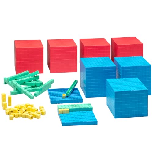 WISSNER® AKTIV lernen - Set de calcul décimal pour la Classe, 184 pces en BTE Carton - RE-Plastic®