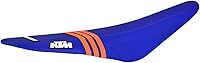 Vista 1 de Enjoy Mfg Funda de asiento Compatible con KTM SX 2011-2015 SXF Blue TLD 3 Orange Stripes Logo #47 Logo