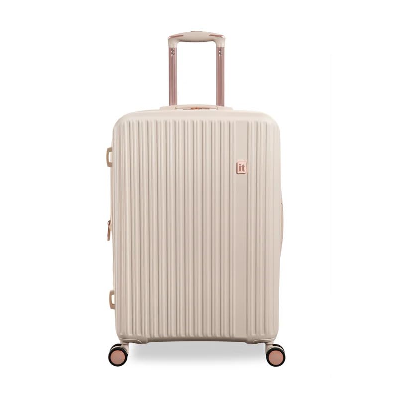 Luxuriant Beige with Rose Gold Highlights -Medium-24 inches (70 Cm) Check-in Luggage Expandable Anti-Theft Zipper Hardsided with TSA Lock & Wet Pouch Inside 8 Wheel Trolley Bag-image-48