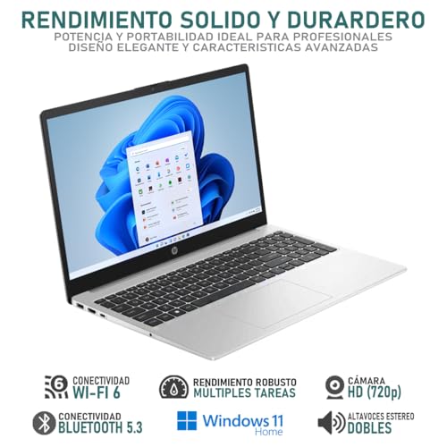 Image of HP Laptop 255 G10 AMD Ryzen 3 7330U 16GB RAM 512GB SSD 15.6 inch Windows 11 Home Spanish Keyboard