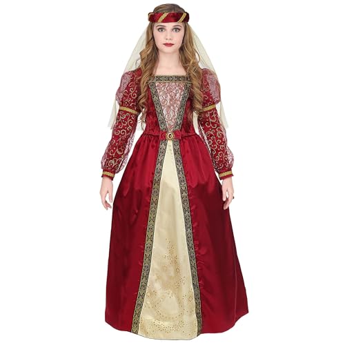W WIDMANN MILANO Party Fashion - Costume enfant princesse médiévale, robe, reine, châtelaine, costumes de carnaval