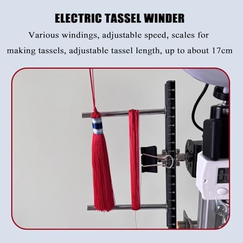 Acivirdde Bracelet Weaving Tools, Electric Tassel Winding Machine, Handmade Weaving Cord Holder Bracelet Making kit, DIY Craft Tools
