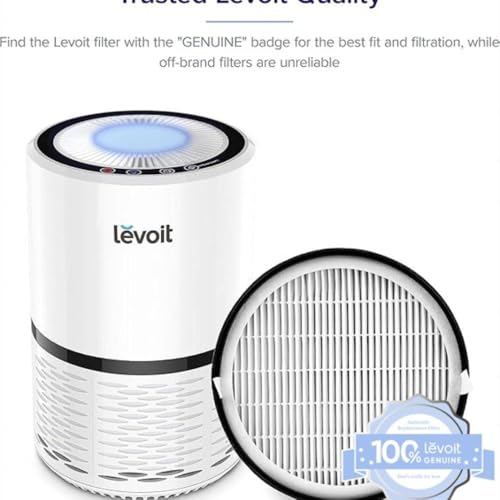 Image of Levoit LV-H132 Air Purifier Replacement Filter, Genuine Air Filters, 2 Count (Pack of 12)