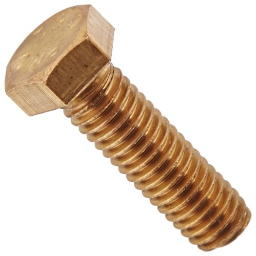 Perno de bronce de silicio 3/8 rosca gruesa de 1-1/4 para fijación en ambientes húmedos