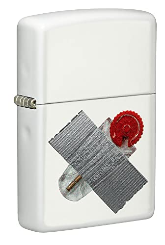 Encendedor Zippo bolsillo diseño textura blanca miniatura 1