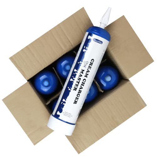 Greatwhip Whipped Cream Chargers, 6 Cylinders 0.99 Liter Nitrous Oxide Chargers 615 Gram N20 (6 Cylinders) #TOP4