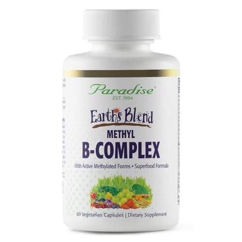 Paradise Herbs Earths Blend B-Complex with Co-Enzyme Activated Bs - 60 Vegetarian Capsules