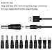 GutReise USB to DC Power Cable,11 Connectors Adapter for HUB Splitter,Mini Fans,DJ Controller, LED Lights, Electronic Devices Routers Speakers LCD CCTV Cameras TV Box (11 Connectors Adapter)