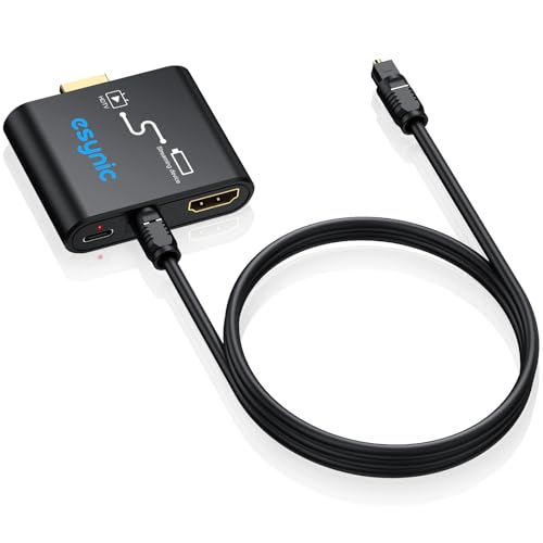 eSynic Extracteur Audio HDMI pour Fire TV Stick 4Kx2K Convertisseur Audio HDMI vers Optique pour Barre de Son 5.1 DTS/Dolby Adaptateur Conçu pour Firestick 4K sans ARC/eARC Boîtier en ABS Plug & Play