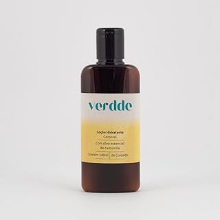 Loção Hidratante de Camomila Verdde 140ml Extratos naturais, acalmam e protegem a pele