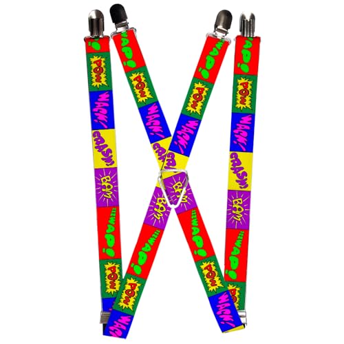 Tirantes para hombre de 2,5 cm de ancho multicolor ajustables hasta 116 cm Buckle-Down