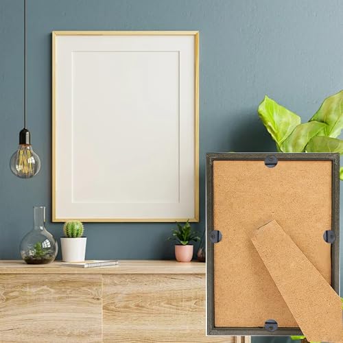 Image of 100Pcs Picture Frame Turn Button Fasteners with Screws, 12mm Round Metal Photo Frame Hardware Backing Clips for Hanging Pictures, Posters, Drawing Crafts - Black