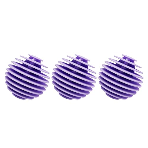 MYBAQ,3 PCS Fabric Softener Dispenser Ball,Ball Dispenser for Fabric Softener,Soft Gel Laundry Balls,Anti-Tangle Laundry Balls for Home,Suitable for All Kinds of Laundry Ball to Clean Clothes, Purple
