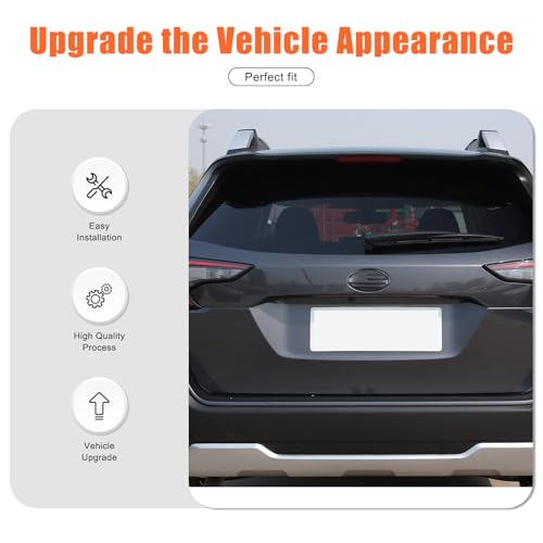 Image of Car Front Rear Emblems Trim Cover Compatible with Subaru Outback 2021-2025,ABS Car Front Rear Logo Trim Cover,Front Grille Rear Tailgate American Flag Decoration Emblems Accessories (Front Rear)