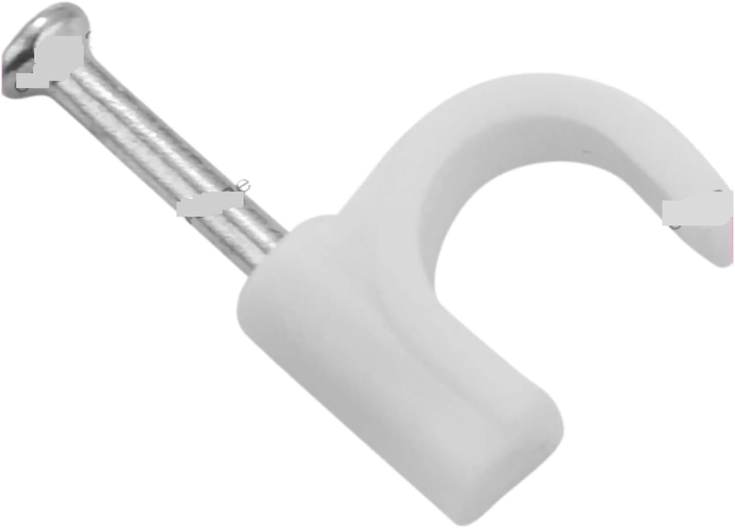 Steel Nail Wire Clip 300 Pieces of Cable Staples Clip Wall Wire Nail Fixture 7Mm White