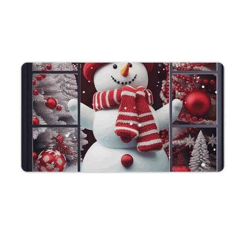 Tapis de souris de jeu bonhomme de neige grand modèle anti-fatigue