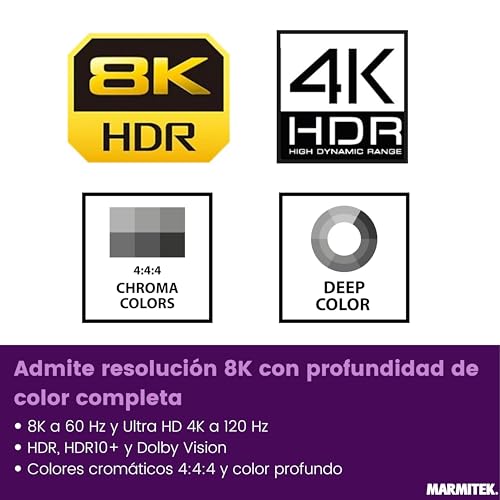 Switch HDMI 8K Marmitek Connect 740 para solucionar la falta de puertos HDMI 2.1 7