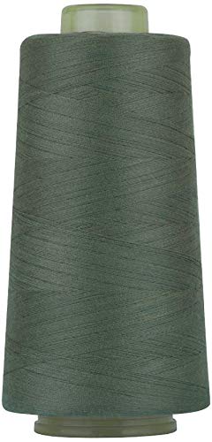 RCL 100% Polyester Sewing Thread Spools - 3000 Yards/1 Spool of Yarn, 40/2 All-Purpose Connecting Threads for Sewing Machine and Hand Repair Works (Green Linen)