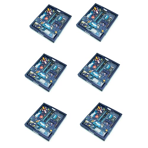 Image of Pack of 6 Sets | Space Theme Stationery Set for Kids Party | Best Birthday Return Gifts in Bulk for Boys & Girls Age 3 to 10