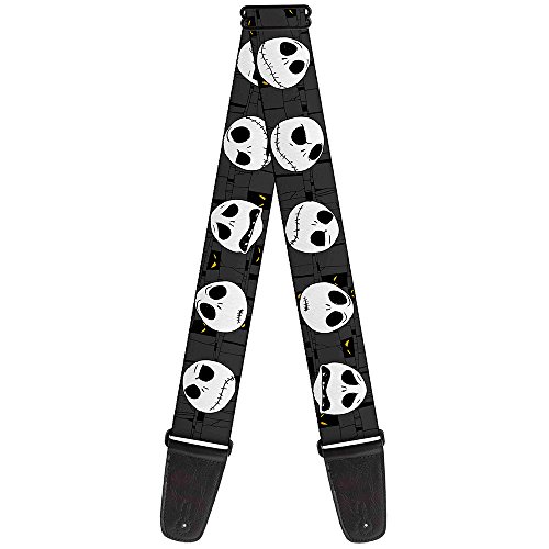 Buckle-Down GS-WDY033 Sangle de guitare Motif L’Étrange Noël de Monsieur Jack Expressions Gris 5,1 cm de large 73,7 à… - Les Beatles, Paul McCartney, John Lennon, RIngo Starr, George Harrison Buckle-Down GS-WDY033 Sangle de guitare Motif L'Étrange Noël de Monsieur Jack Expressions Gris 5,1 cm de large 73,7 à…