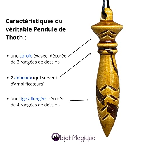 Pendolo di Thot in Ceramica - Colore Marrone