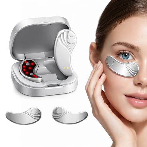 Under Eye Red Light Care Device Portable Red Light Under-Eye Massager Patches for Daily Eye Area Care