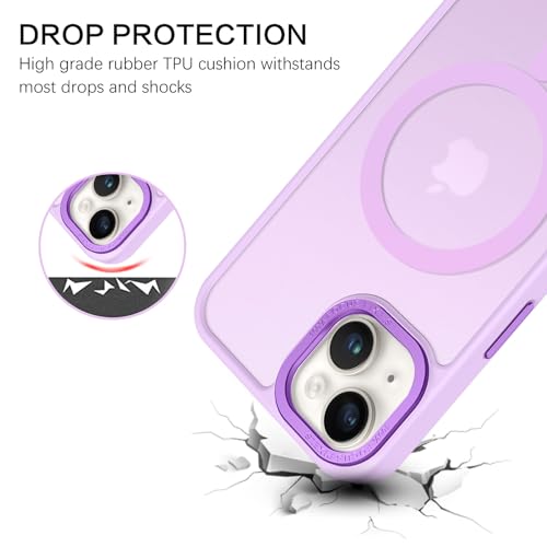 Coque iPhone 14 Plus 6,7" translucide mate fine antichoc violet