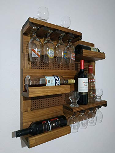 / Art & Lar/Adega de Parede Bar Vinhos Whisky Taças