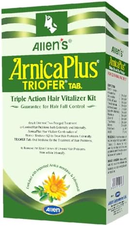 Allen's Arnicaplus triofer 100 ml + 50 tabs (Pack of 2) - may prevent the excessive falling of hair and promotes the growth of the hair