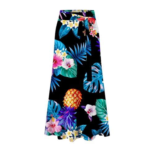 Image of Cromoncent Matching Hawaiian Outfits for Family, Dad and Son Matching Luau Beach Tropical Shirts Mommy Daughter Tropical Sets