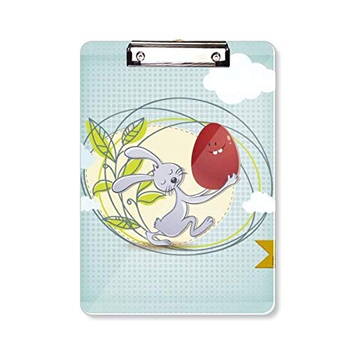 Porte-bloc lapin Happy Easter A4 idéal pour vos notes de réunion et listes de Pâques