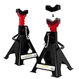 FITHOIST 3 Ton Jack Stands Heavy Duty (6,600 LBs Capacity), Car Jack Stand for Trucks with Double Pin Locking & Rubber Pads, 11.22