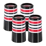 PATIKIL Golf Ferrules 0.370 Zoll ID, 4er Pack Konische Golf Club Ferrules Multi-Ring Eisen Ferrule Ringe für konische Spitzen Eisen Keilwelle passt Stahl Graphitwellen, Rot