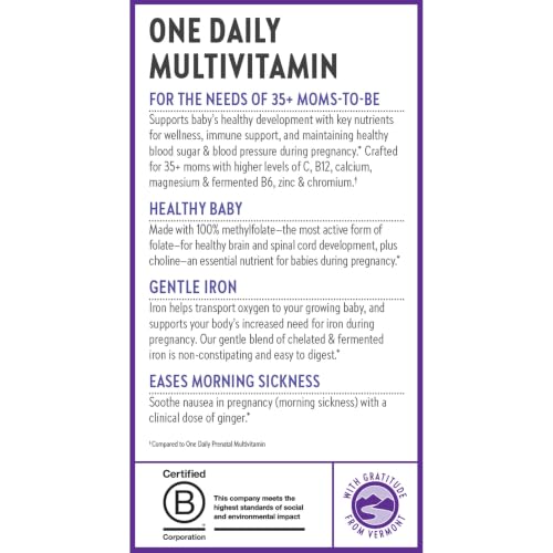 New Chapter One Daily Prenatal Multivitamin 35+, 90 Count - image 9