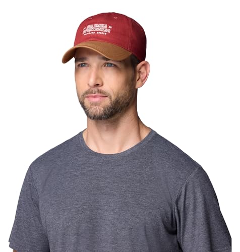 Image of Columbia Unisex Provisions Ball Cap, Lemon Wash /Mountain Landscape