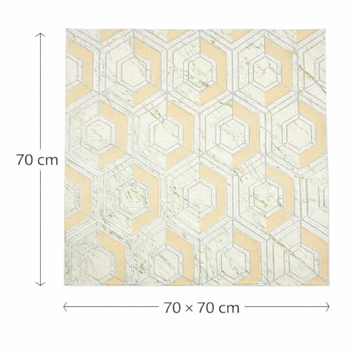 Image of Barebeauty 3D Wall Panel Wallpaper, Self Adhesive PE Foam Brick Sticker, Waterproof Wall Covering for Home Decor, 70 x 70 cm (Pack of 4, 21.08 Sq. Ft. Approx)