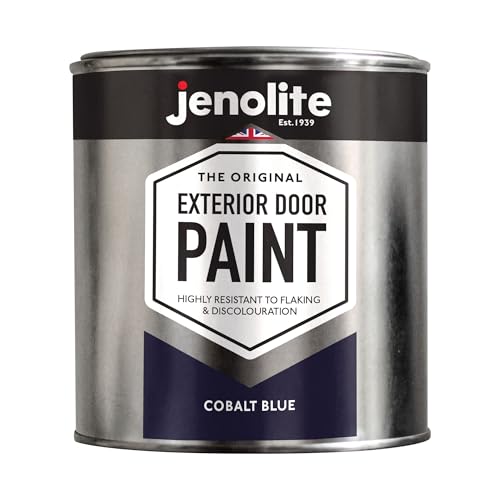JENOLITE Garage & Exterior Door Paint - Cobalt Blue - 1 Litre - Suitable for Metal & Wood Doors & Garage Doors (RAL 5013)