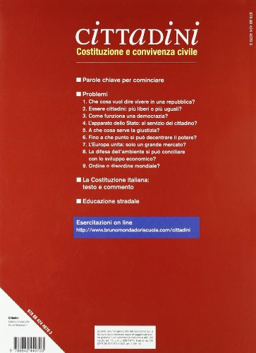Cittadini. Costituzione e convivenza civile. per