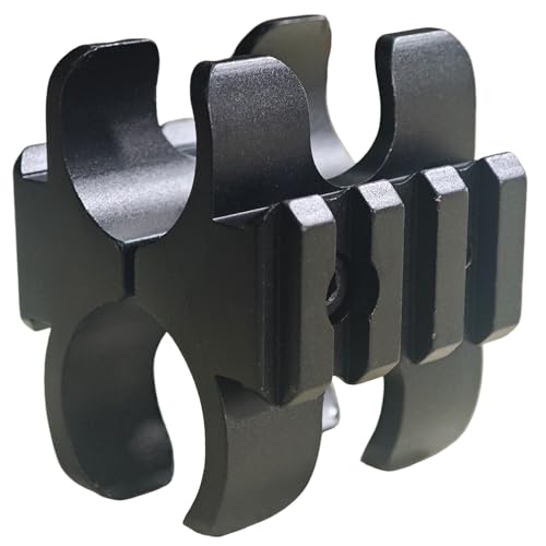 Magsaddle Tactical Shotgun Flashlight Mount, 12GA Barrel Clamp with Picatinny Rail, Shotgun Accessory Mount for 12GA Mossberg 500/590, Maverick 88, Remington 870, SXP Defender, Stevens 320, Benelli