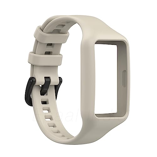 Image of Epaal Full Case Plain Strap for Honor Band 6 / Huawei Band 7 / 6 - Integrated TPU Watch Strap