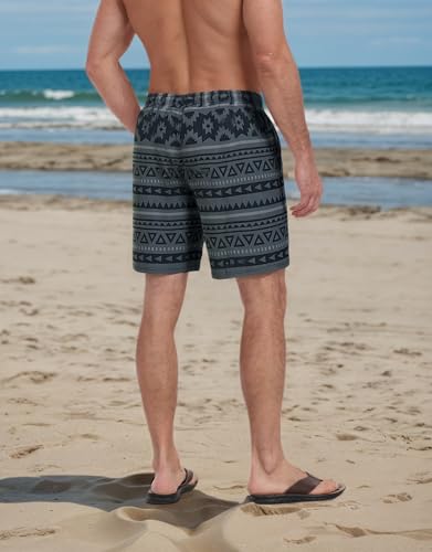 Mens Swim Trunks Quick Dry Swimwear Lightweight Board Shorts Beach Vacation Bathing Suit with Liner3